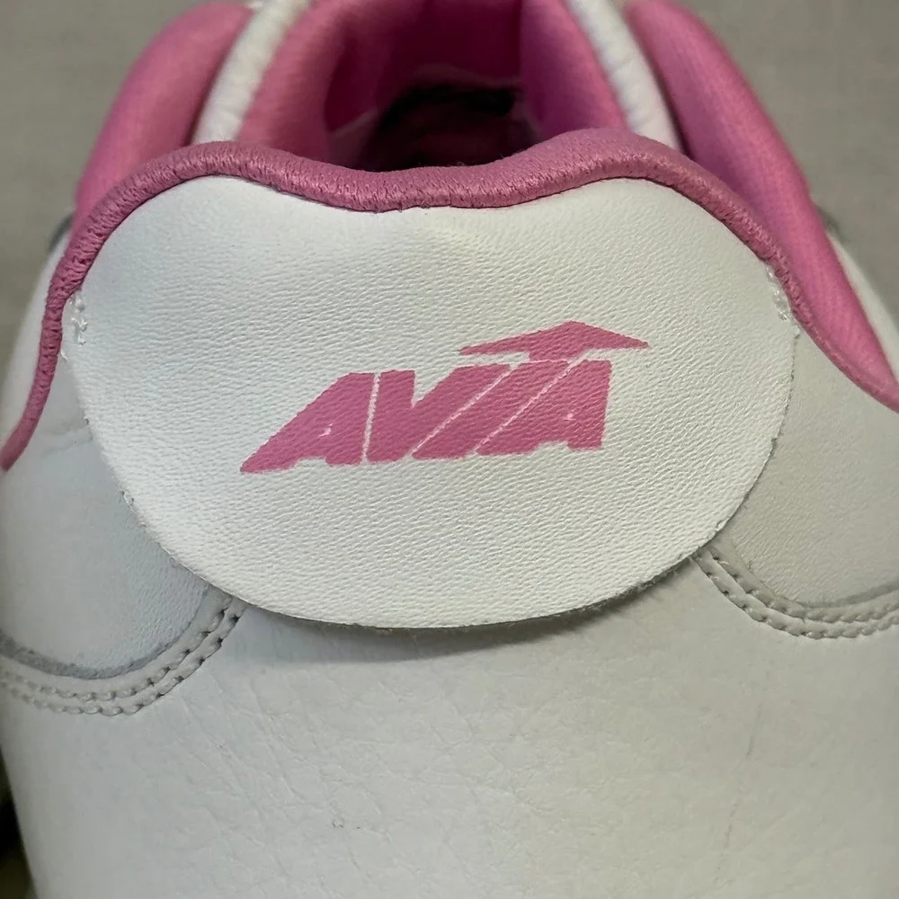 Avia Womens WMAV43GX003 White Pink Platform Sneakers Shoes Sz 11 Low Top Leather